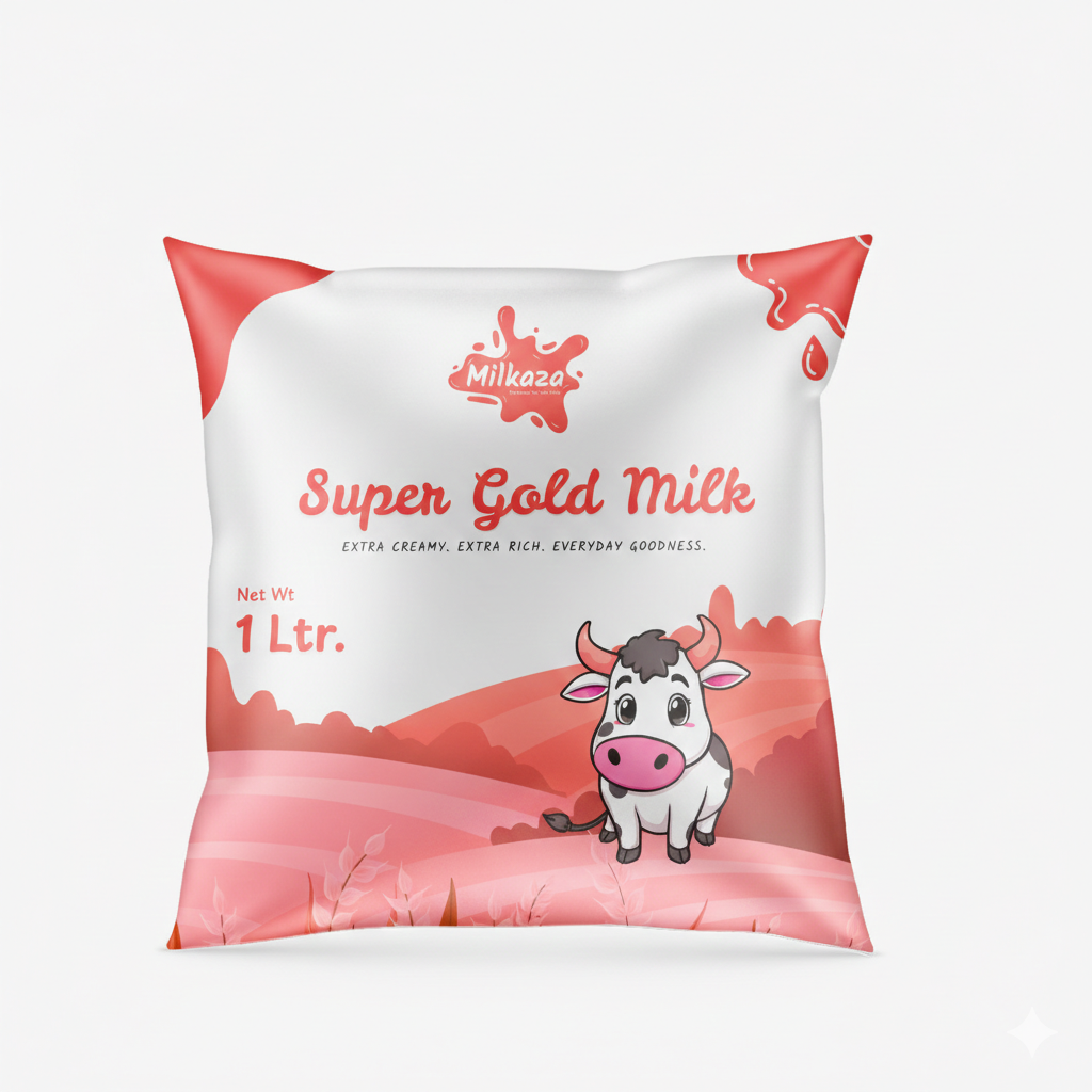 Super Gold Milk (500 ml, 1 L, 185 ml)
